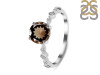 Smoky & White Topaz Ring SMY-RR-426.