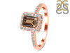 Smoky & White Topaz Ring SMY-RR-432.