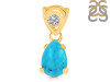 Turquoise Pendant TRQ-RDP-552-V-LOOP.