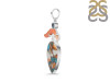 Spiny Oyster Turquoise / Coral & London Blue Topaz Pendant-2SP TRO-1-194