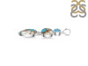 Spiny Oyster Turquoise & Blue-Topaz Pendant-2SP TRO-1-201