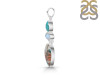 Spiny Oyster Turquoise / Moonstone & Turquoise Pendant-2SP TRO-1-210