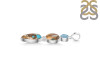 Spiny Oyster Turquoise & Blue-Topaz Pendant-2SP TRO-1-216