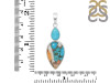 Spiny Oyster Turquoise & Turquoise Pendant-2SP TRO-1-221