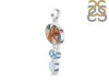 Spiny Oyster Turquoise / Moonstone & Blue-Topaz Pendant-2SP TRO-1-235