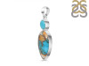 Spiny Oyster Turquoise & Turquoise Pendant-2SP TRO-1-236