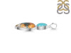 Spiny Oyster Turquoise & Turquoise Pendant-2SP TRO-1-245