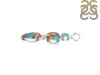Spiny Oyster Turquoise & Blue-Topaz Pendant-2SP TRO-1-248
