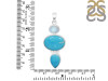 Turquoise/Moonstone Pendant-2SP TRQ-1-195