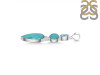 Turquoise/Blue Topaz Pendant-2SP TRQ-1-381