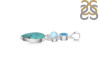 Turquoise/Moonstone/Blue Topaz Pendant-2SP TRQ-1-386