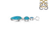 Turquoise/Blue Topaz Pendant-2SP TRQ-1-388