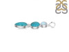 Turquoise/Moonstone Pendant-2SP TRQ-1-390