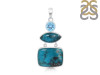 Turquoise/Blue Topaz Pendant-2SP TRQ-1-400