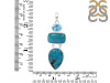 Turquoise/Blue Topaz Pendant-2SP TRQ-1-402