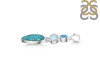 Turquoise/Moonstone/Blue Topaz Pendant-2SP TRQ-1-407