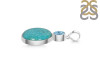 Turquoise/Blue Topaz Pendant-2SP TRQ-1-410