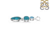 Turquoise/Blue Topaz Pendant-2SP TRQ-1-417