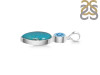 Turquoise/Blue Topaz Pendant-2SP TRQ-1-418