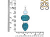 Turquoise/Moonstone Pendant-2SP TRQ-1-422