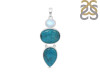 Turquoise/Moonstone Pendant-2SP TRQ-1-422