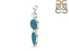 Turquoise/Moonstone Pendant-2SP TRQ-1-422