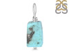 Turquoise Raw Crystal Drill Pendant TRQ-RCYP-7