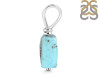 Turquoise Raw Crystal Drill Pendant TRQ-RCYP-7