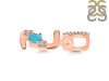 Turquoise & White Topaz Alphabet Z Pendant TRQ-RDA-104.