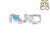 Turquoise & White Topaz Alphabet Z Pendant TRQ-RDA-104.