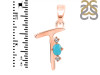 Turquoise & White Topaz Alphabet T Pendant TRQ-RDA-20.