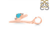 Turquoise & White Topaz Alphabet Y Pendant TRQ-RDA-25.