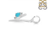 Turquoise & White Topaz Alphabet Y Pendant TRQ-RDA-25.