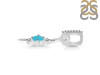 Turquoise & White Topaz Alphabet I Pendant TRQ-RDA-35.