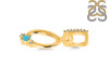 Turquoise & White Topaz Alphabet O Pendant TRQ-RDA-41.