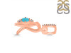Turquoise & White Topaz Alphabet R Pendant TRQ-RDA-44.