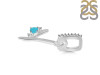 Turquoise & White Topaz Alphabet Y Pendant TRQ-RDA-51.