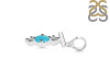Turquoise & White Topaz Alphabet T Pendant TRQ-RDA-72.