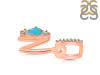 Turquoise & White Topaz Alphabet N Pendant TRQ-RDA-92.