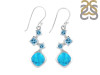 Turquoise & Blue Topaz Earring TRQ-RDE-102.