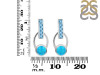 Turquoise & Blue Topaz Earring TRQ-RDE-104.
