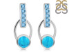Turquoise & Blue Topaz Earring TRQ-RDE-104.
