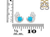 Turquoise Stud Earring  TRQ-RDE-1273.