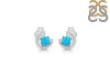 Turquoise Stud Earring  TRQ-RDE-1273.