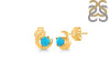Turquoise Stud Earring  TRQ-RDE-1273.