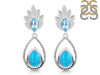Turquoise & Blue Topaz Earring TRQ-RDE-57.
