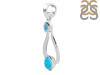 Turquoise & Blue Topaz Pendant TRQ-RDP-132.