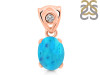Turquoise Pendant TRQ-RDP-553-V-LOOP.