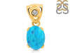 Turquoise Pendant TRQ-RDP-553-V-LOOP.
