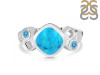 Turquoise & Blue Topaz Ring TRQ-RDR-122.